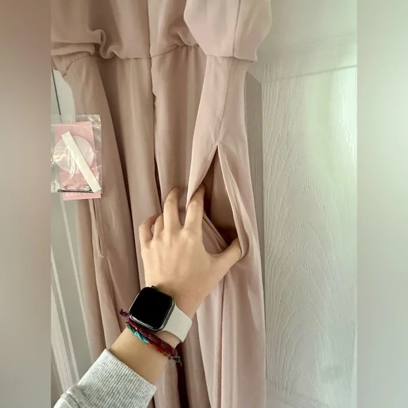 NWT Hey Birdy Taupe Bridesmaids Dress - Picture 3 of 7